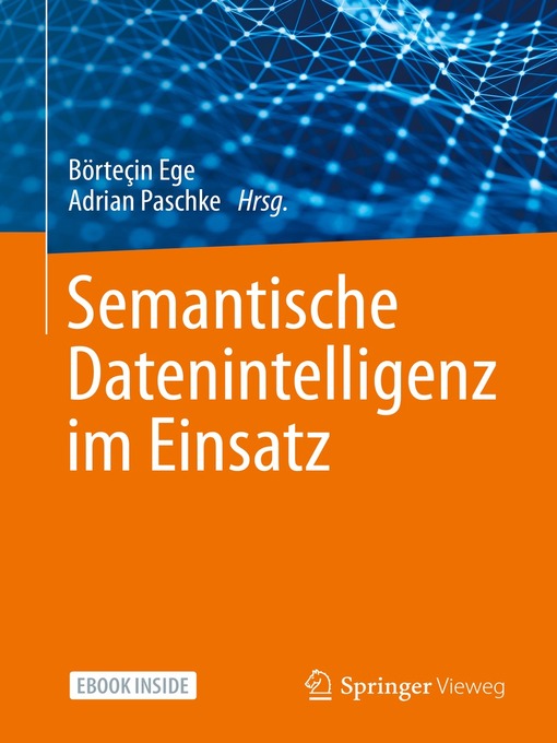 Cover image for Semantische Datenintelligenz im Einsatz